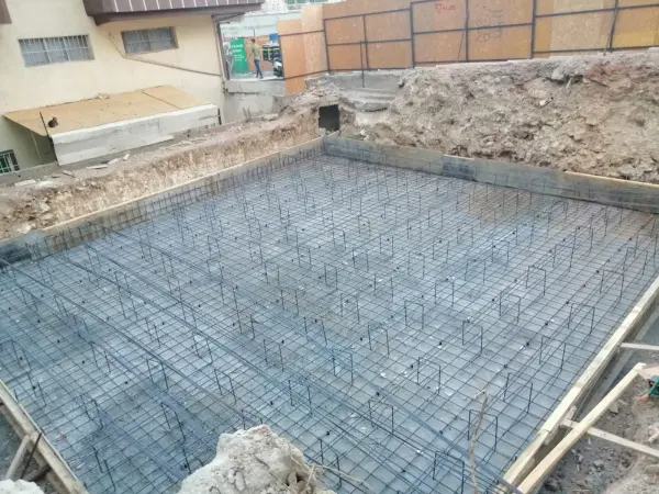 Bahçelievler yapım aşaması: temel donatısı