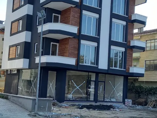 Samsun projesi: tamamlanan yapının sokak cephesi