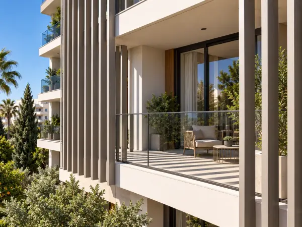 Payitaht Gölgelik: dikey güneş kırıcılar ve loggia detayı